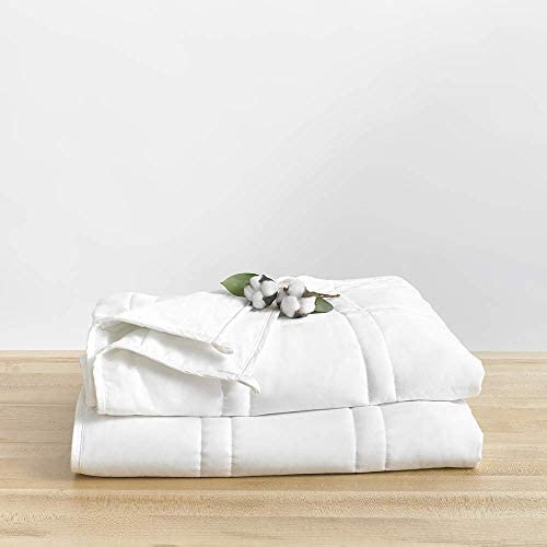 Weighted Blanket -  Eco-Luxury Soft Cool Cotton - Lead-Free Glass Beads - Double Quilted Blankets