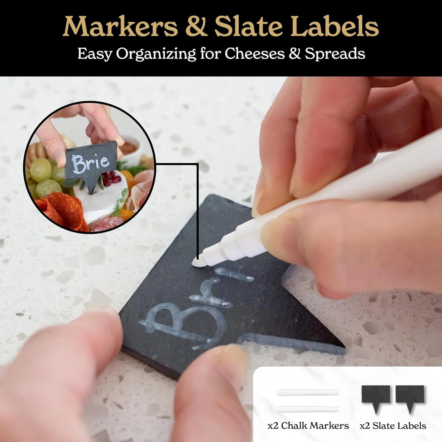 Bamboo Cheese Board and Knife Set - For Thanksgiving, Housewarming, Wedding, Anniversary, and Bridal Shower