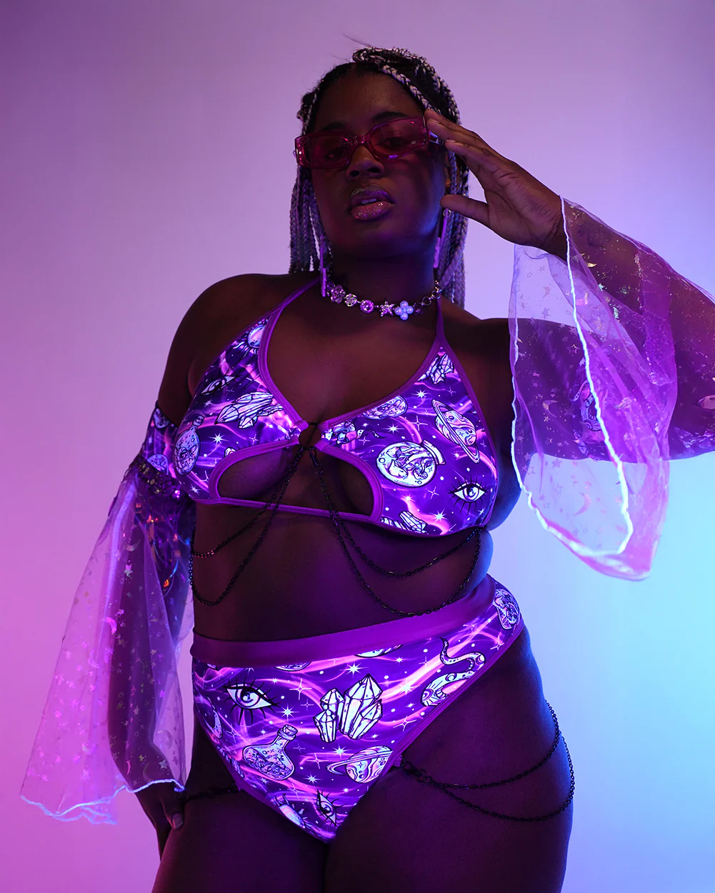 Rolita Couture x iHR Metaphysical Mami Rebel Chain Top