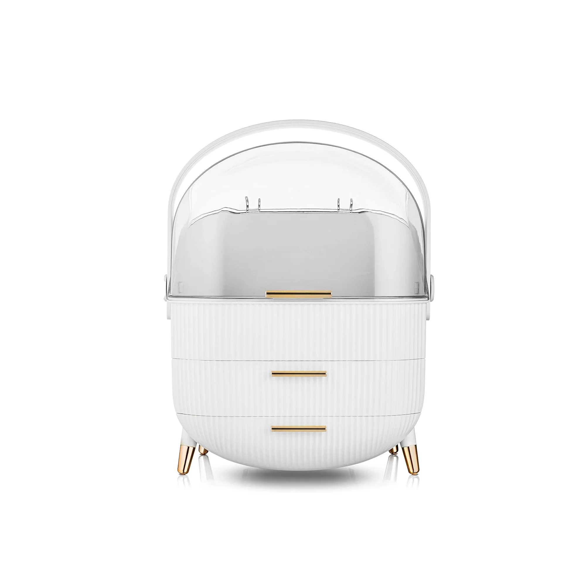 Antalya Cosmetic Organiser with 2 Drawers White