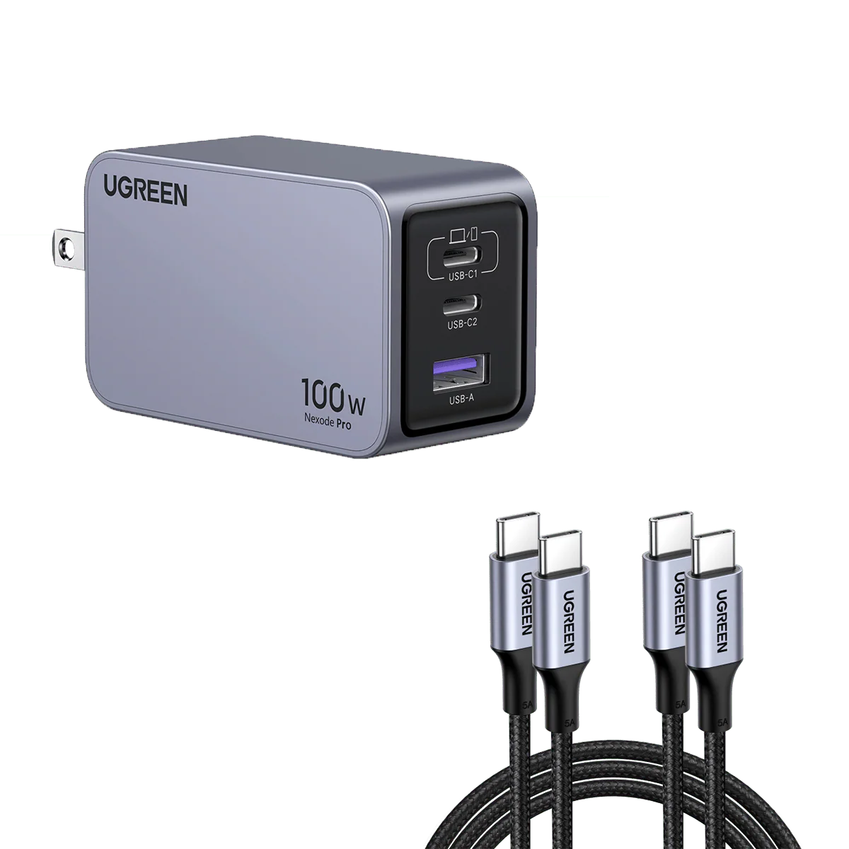 UGREEN Nexode Pro 100W 3-Port GaN Fast iphone Charger