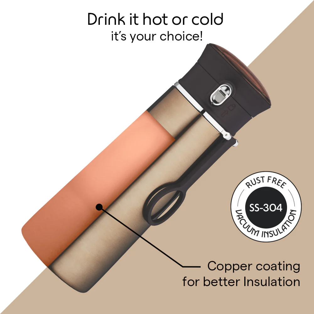 Borosil Travelease Brown, 360ml