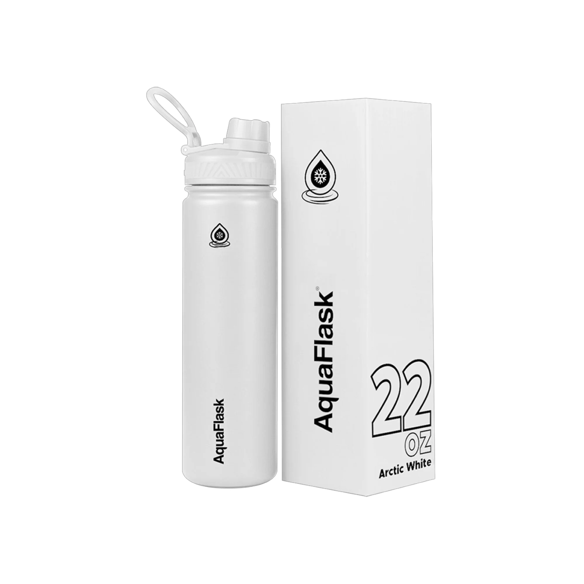 Aquaflask 650ml Flask Arctic White