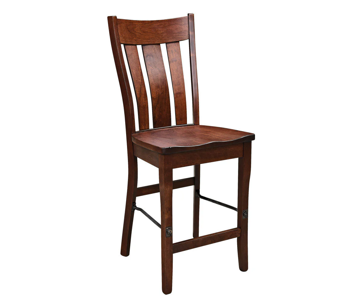 Amish Carla Stationary Bar Chair