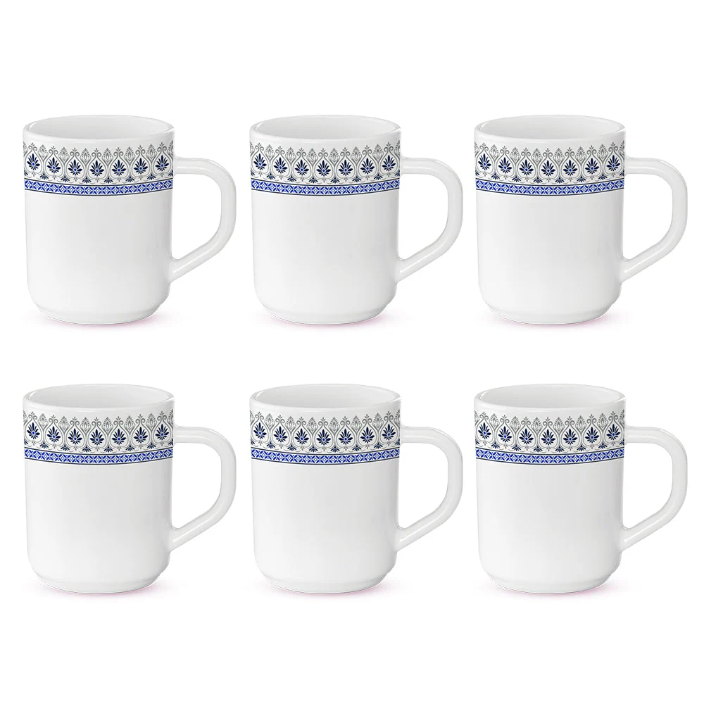 Larah by Borosil Ocean Mug Set, 240ml x 2