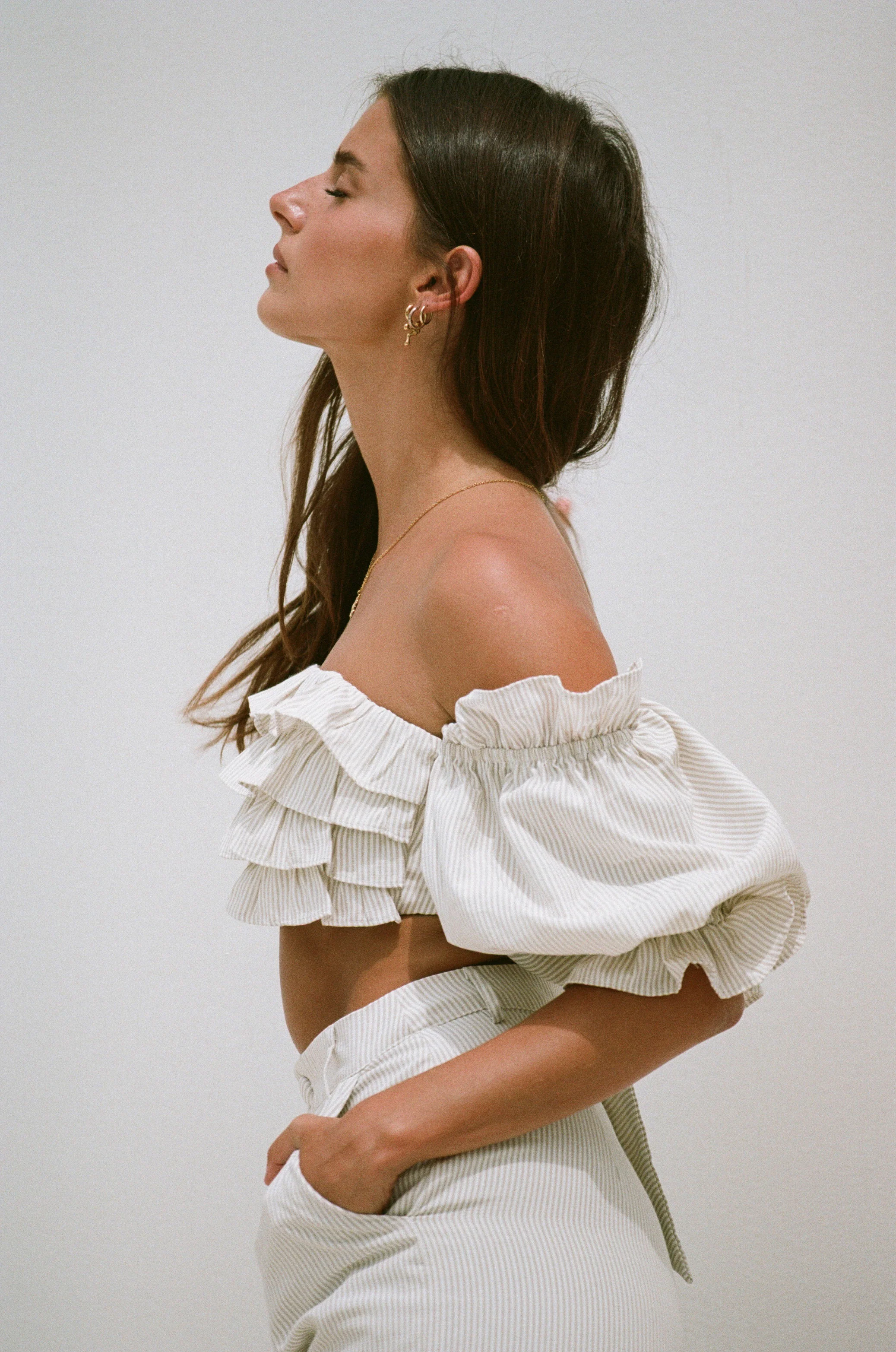 SAMPLE-Coen Frill Top