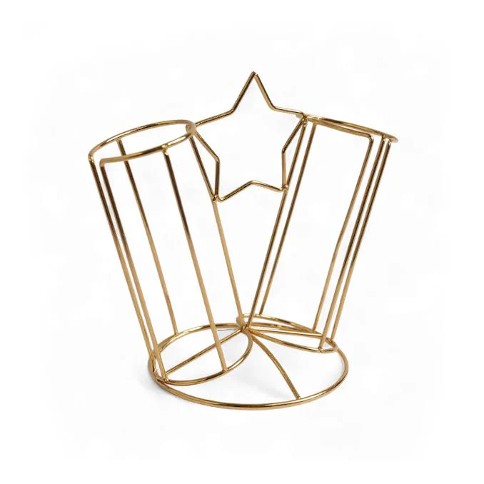 5 Piece Mug Set & Stand Multicoloured