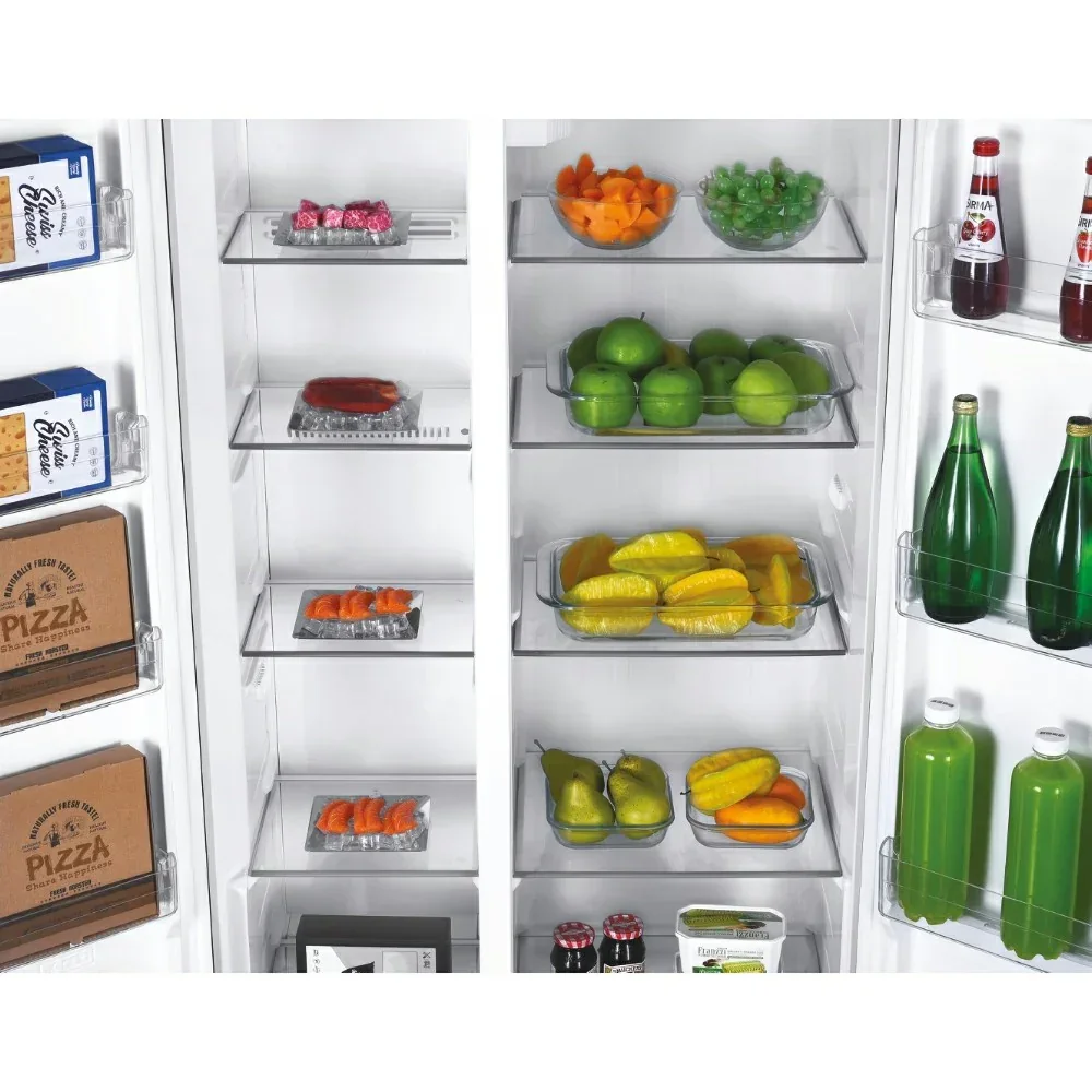 Candy American Fridge Freezer Frost Free Black | CHSBSV5172EBKN