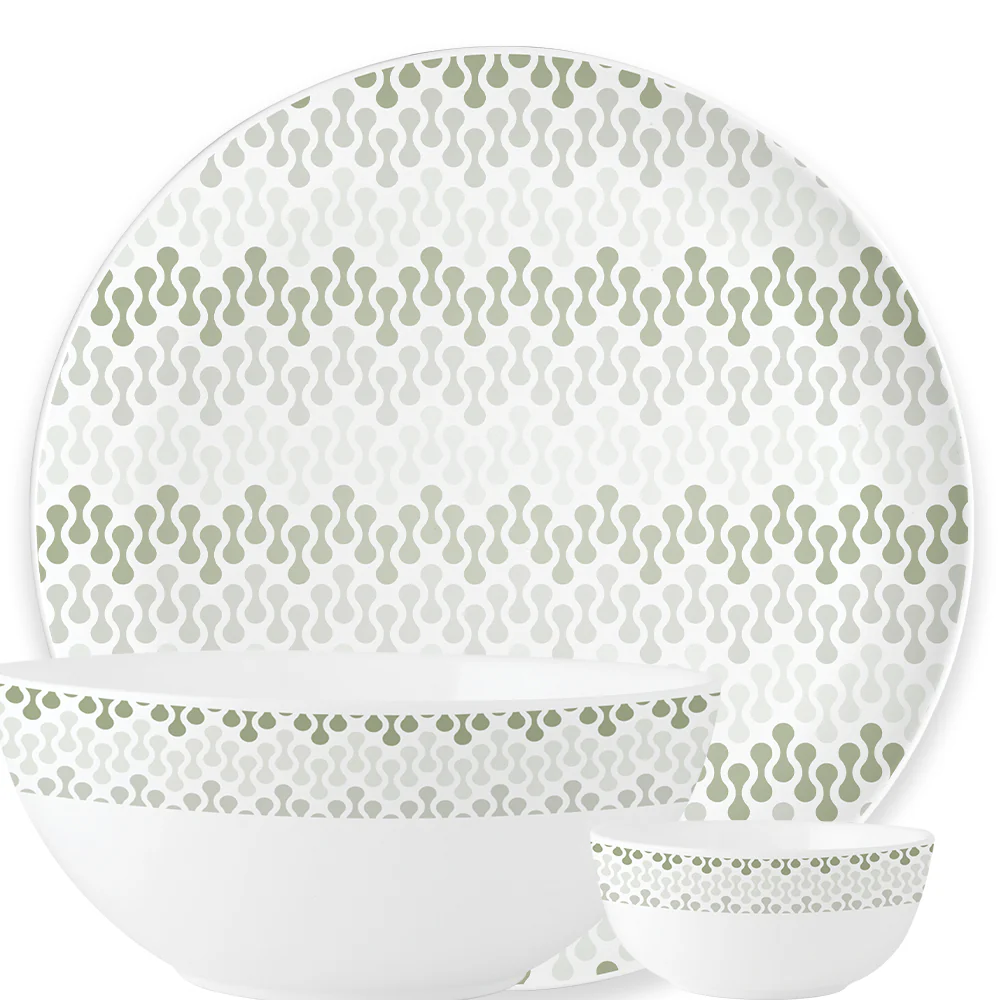 Larah by Borosil, Dora Dinner Set, 27 pc