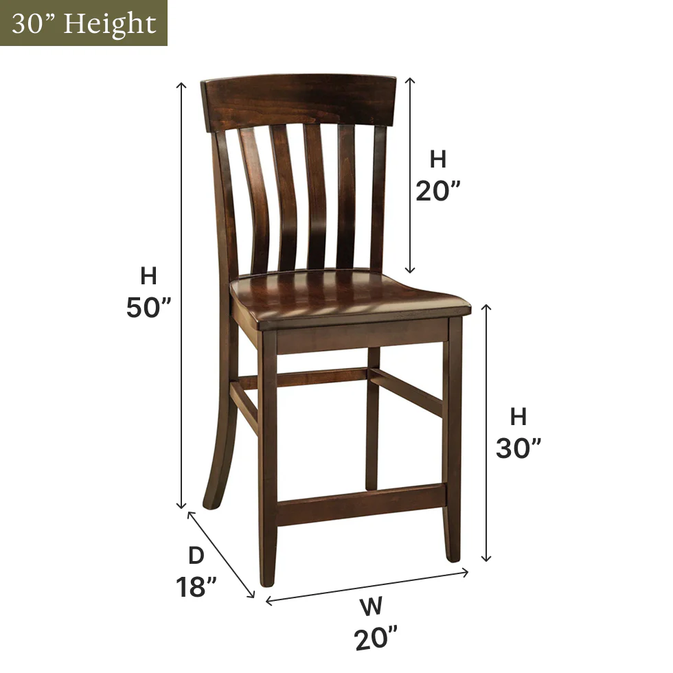 Amish Galena Bar Chair