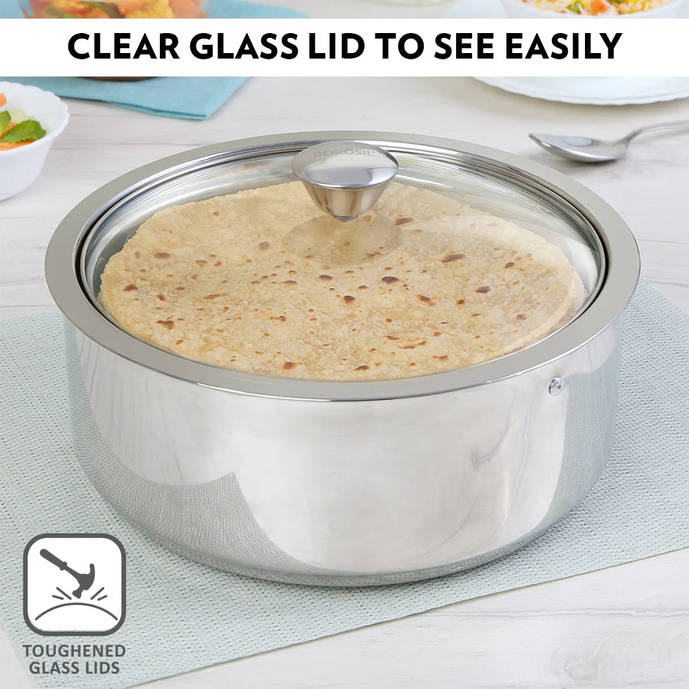 Borosil Servefresh Roti Server, 2.5L