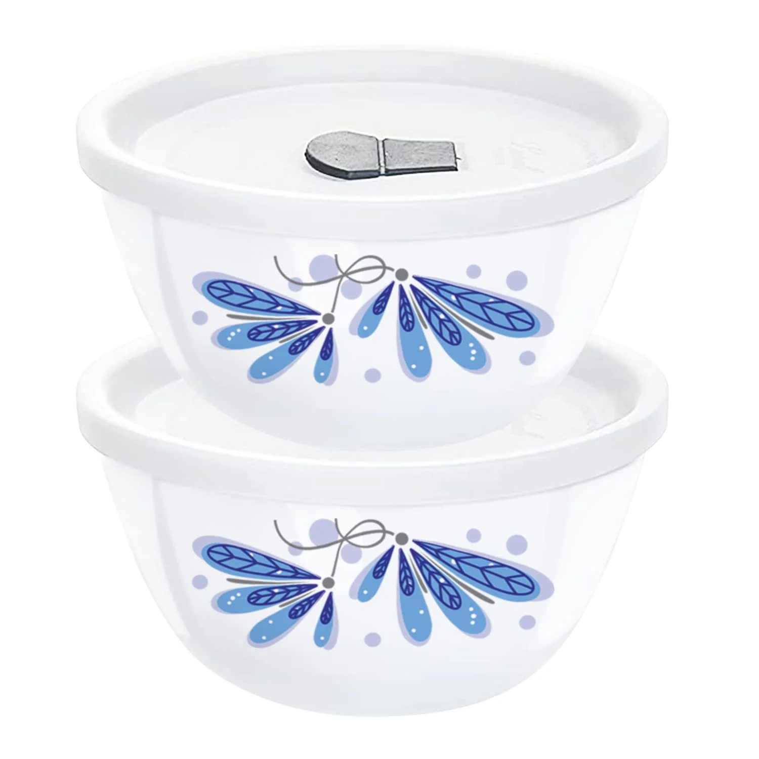 Larah by Borosil Twilight 4 pc Mixing Bowl, 750 ml x 2