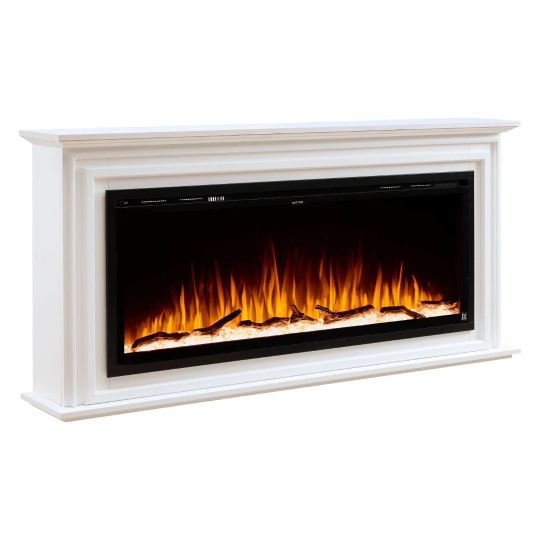 Sideline Elite 50 Inch Smart Electric Fireplace with Encase Surround Mantel