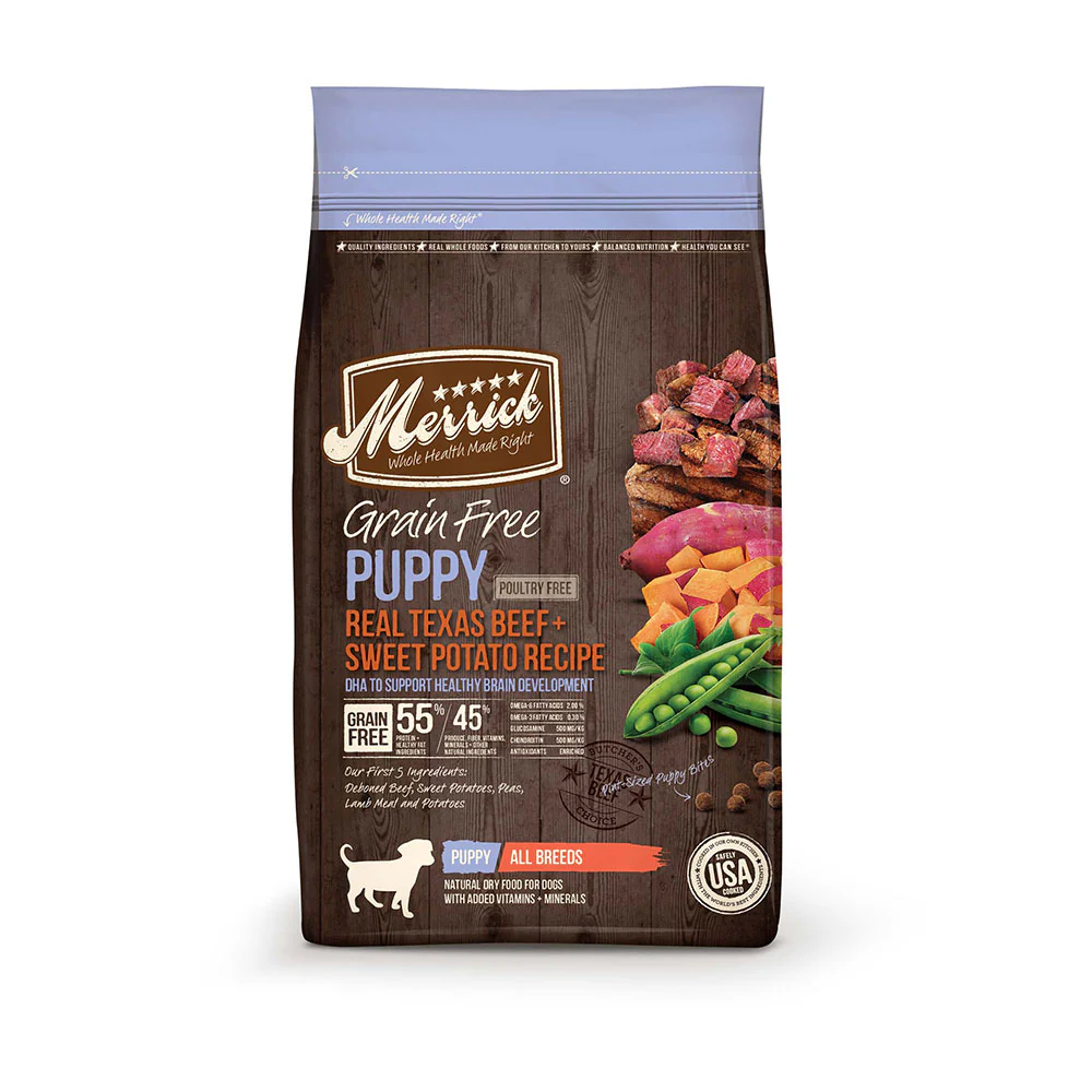 Merrick® Grain Free Real Texas Beef & Sweet Potato Recipe Puppy Food 25 Lbs