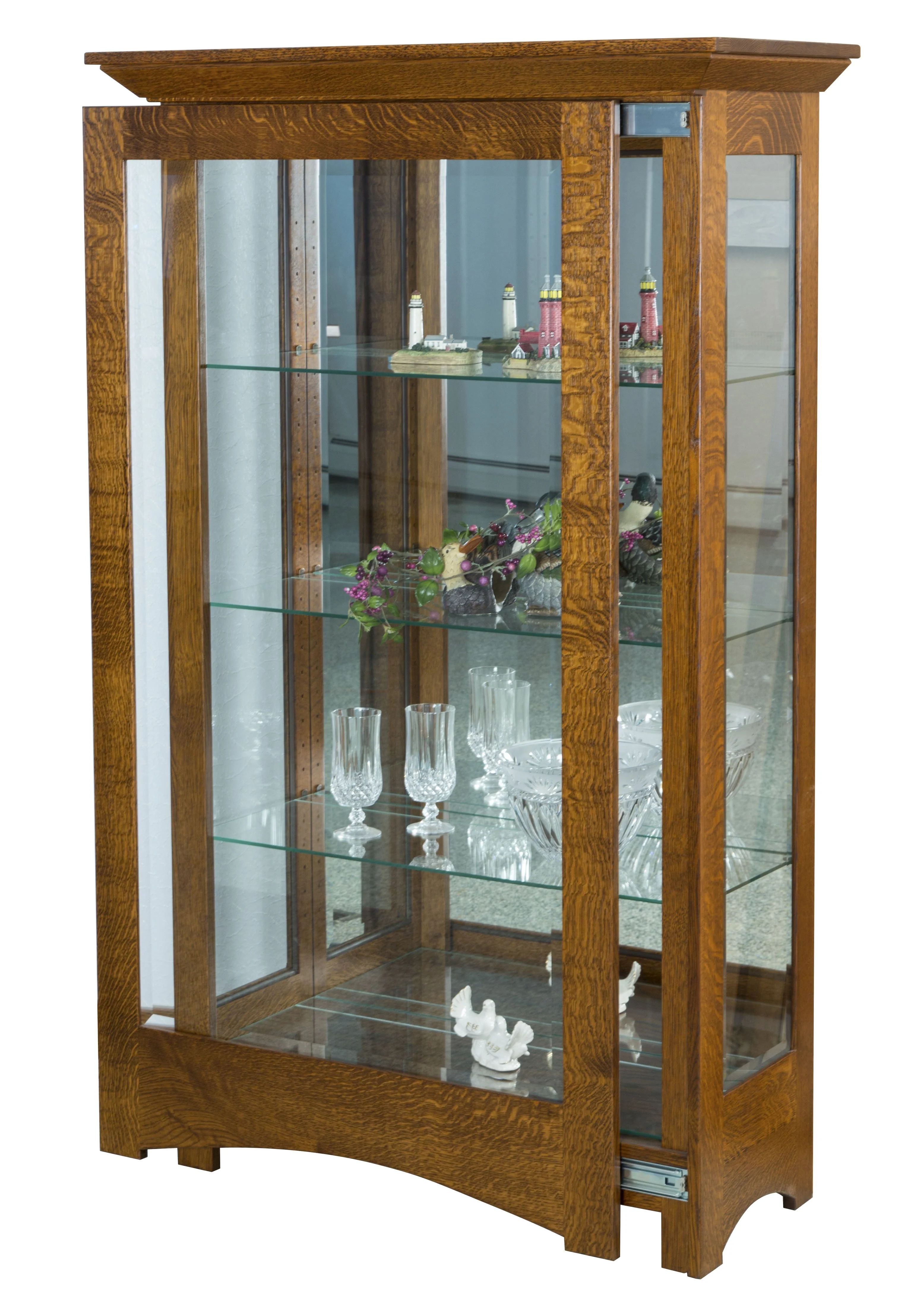 Amish Leda Medium Curio Cabinet
