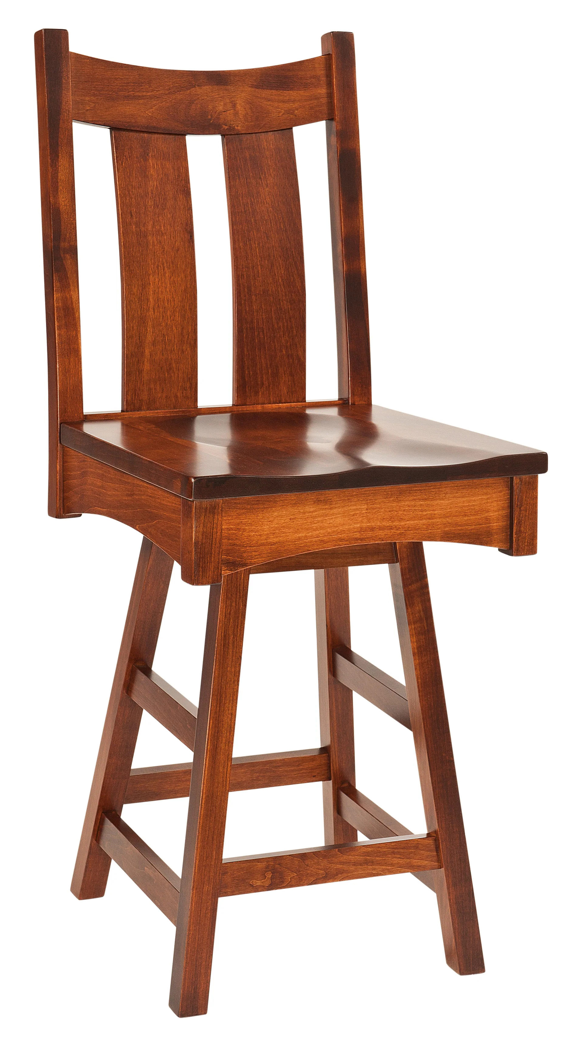 Amish Country Shaker Swivel Bar Chair