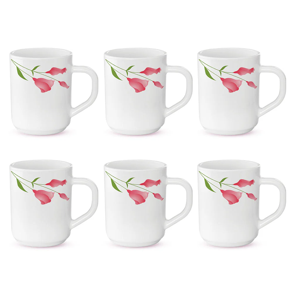 Larah by Borosil Diana Mug Set, 240ml x 2