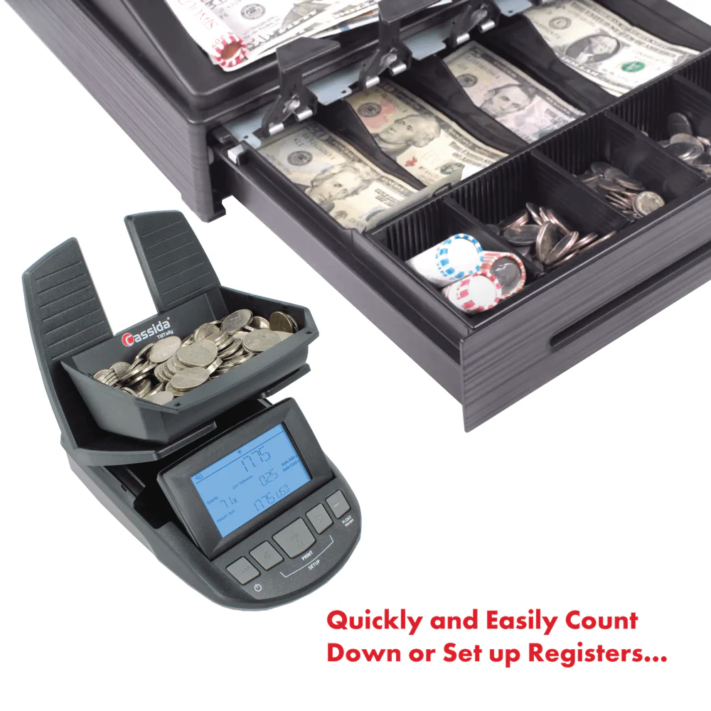 Cassida TillTally Professional Bill & Coin Counting Scale