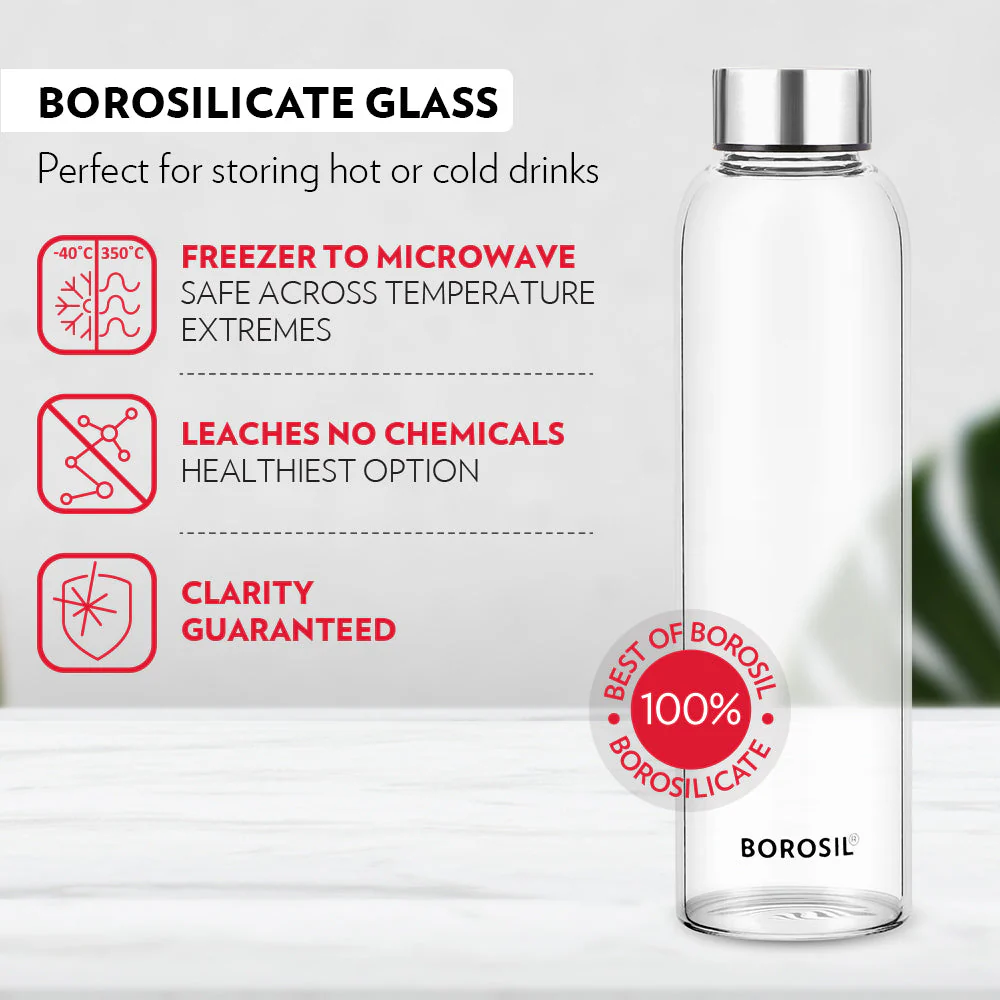 Crysto Slim Glass Bottle