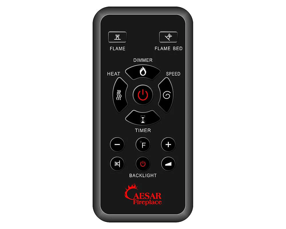 Caesar Fireplace 50-In Wall Mount Electric Fireplace w/ Back-lighting