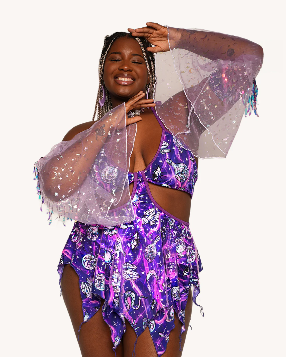 Rolita Couture x iHR Metaphysical Mami Pixie Baby Doll Dress