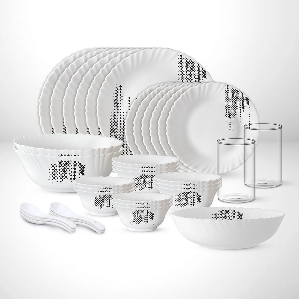 Larah by Borosil Slate Dinner Set, 5 pc