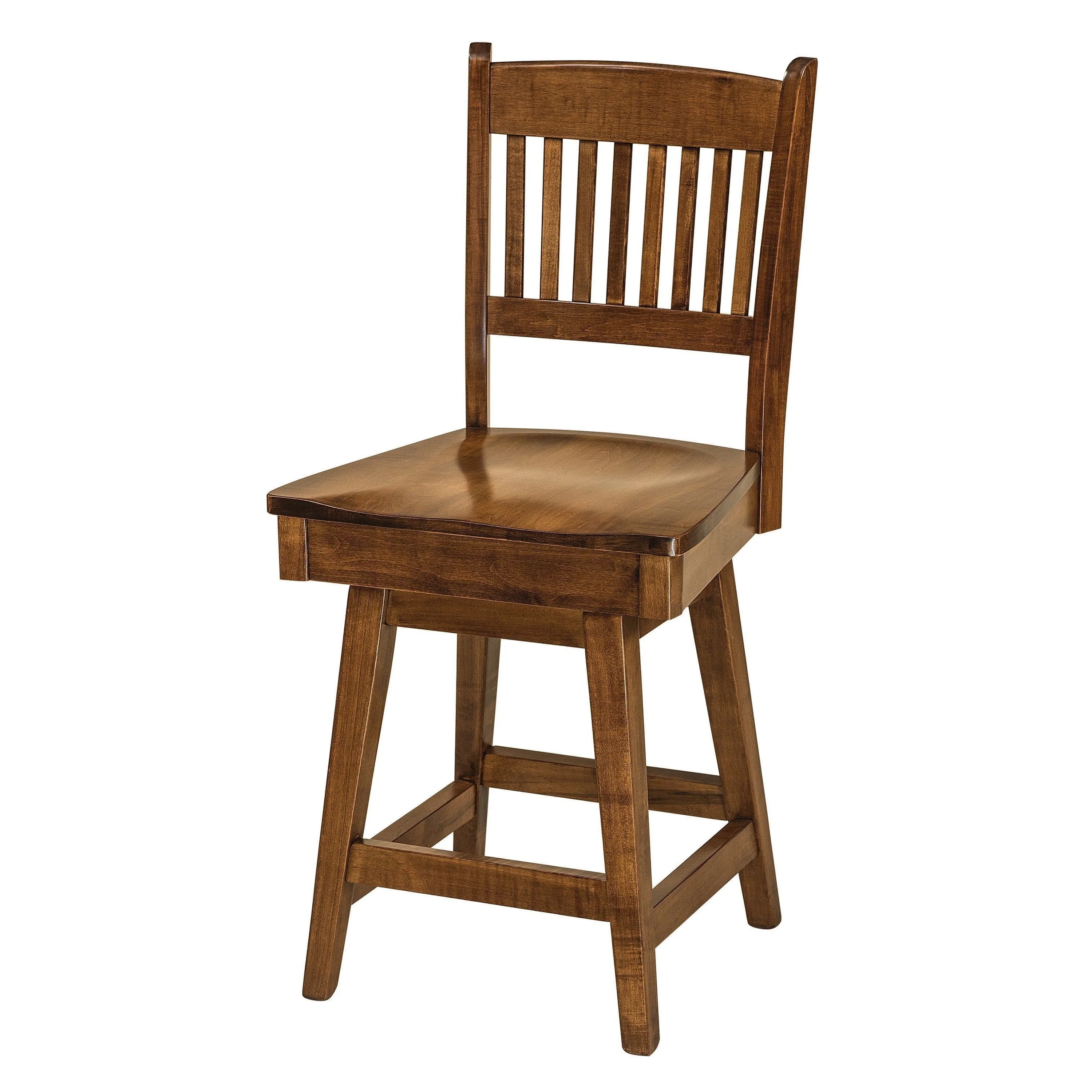 Amish Linzee Swivel Bar Chair