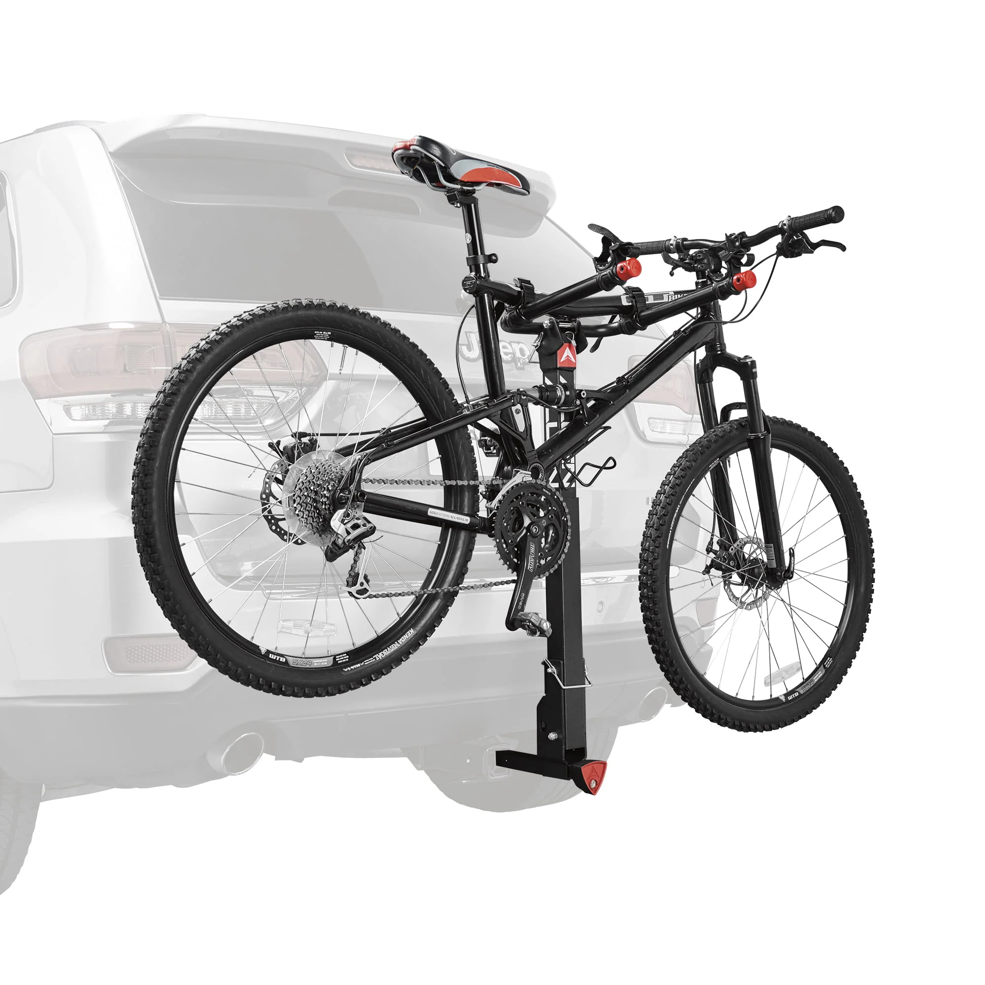 Quick Release 2-Bicycle Hitch Mounted Bike Rack Carrier