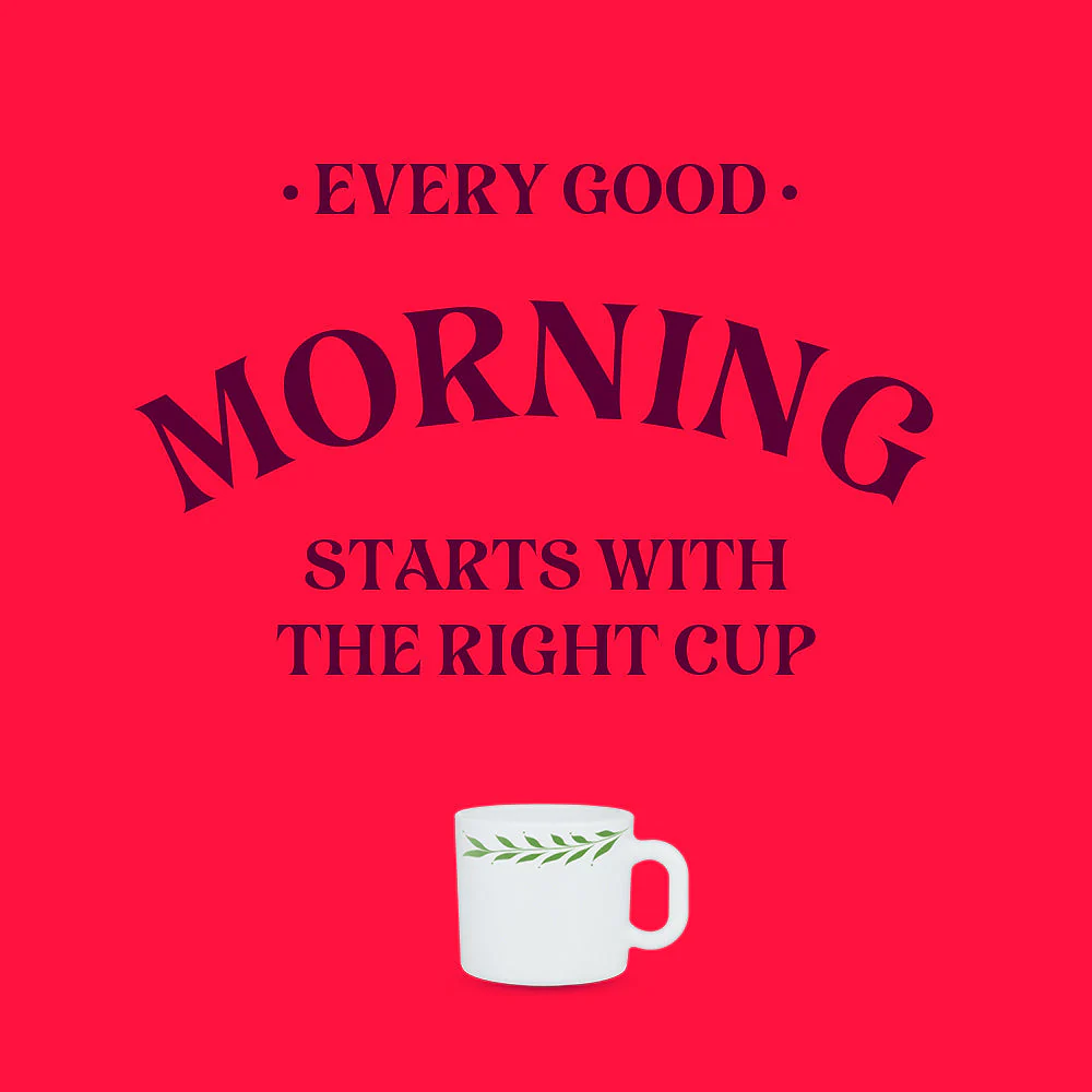 Larah by Borosil Botanica Mug Set, 240ml x 2