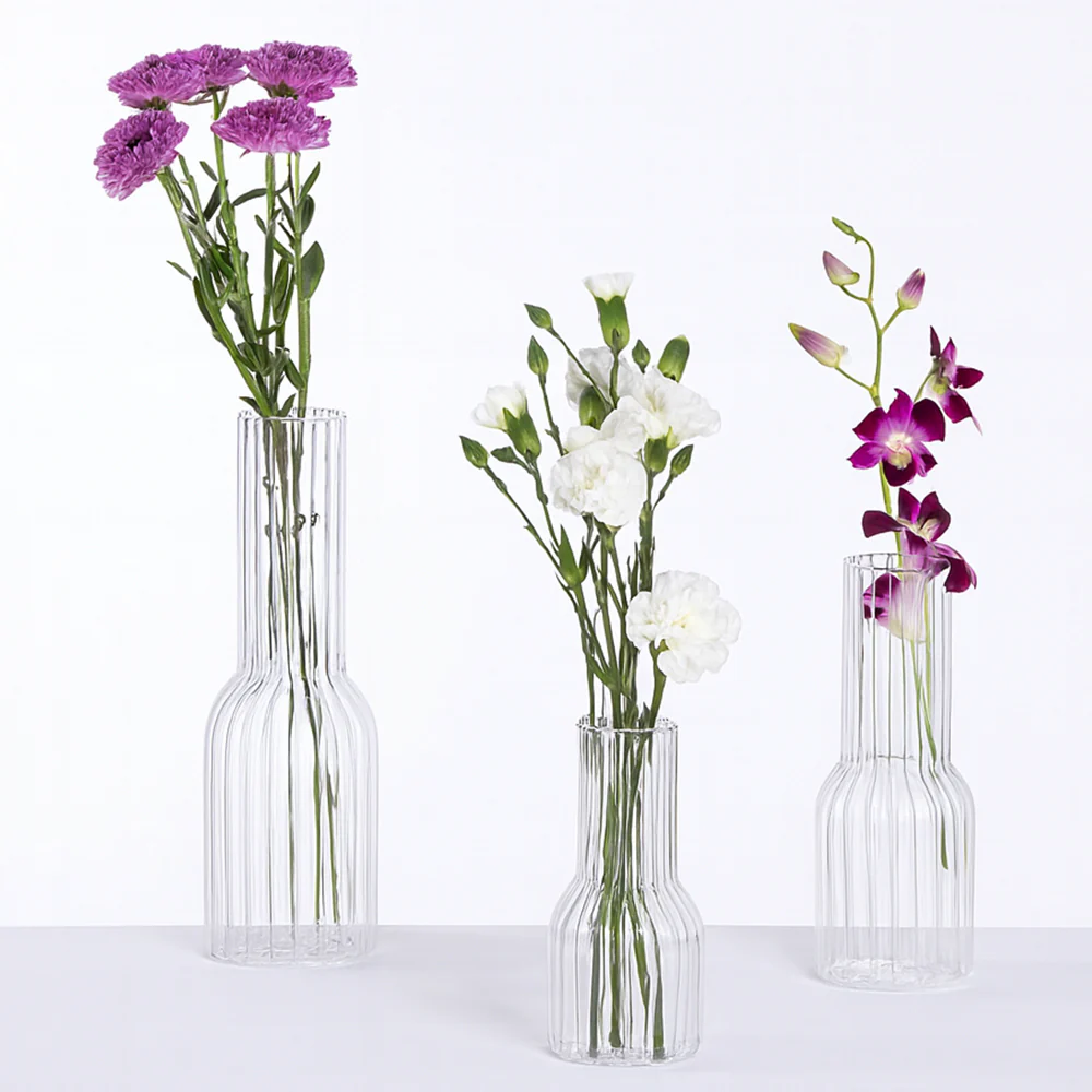 Trinity Fluted Vases - Set of 3
