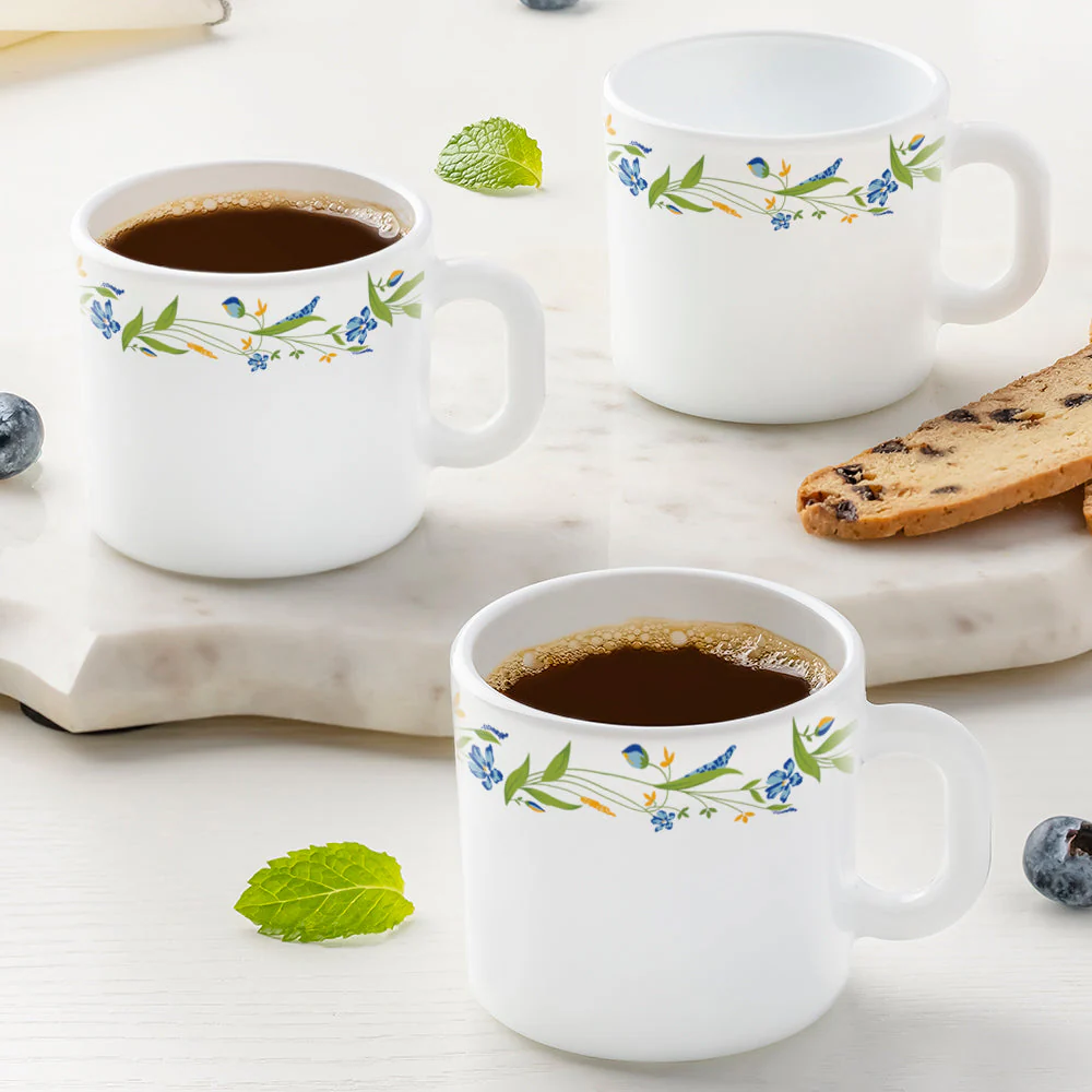 Larah by Borosil Cripper Mug Set, 240ml x 2