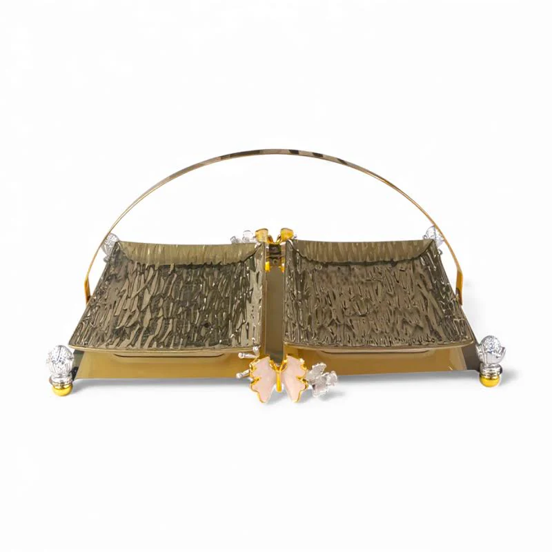 2 Piece Tray Gold