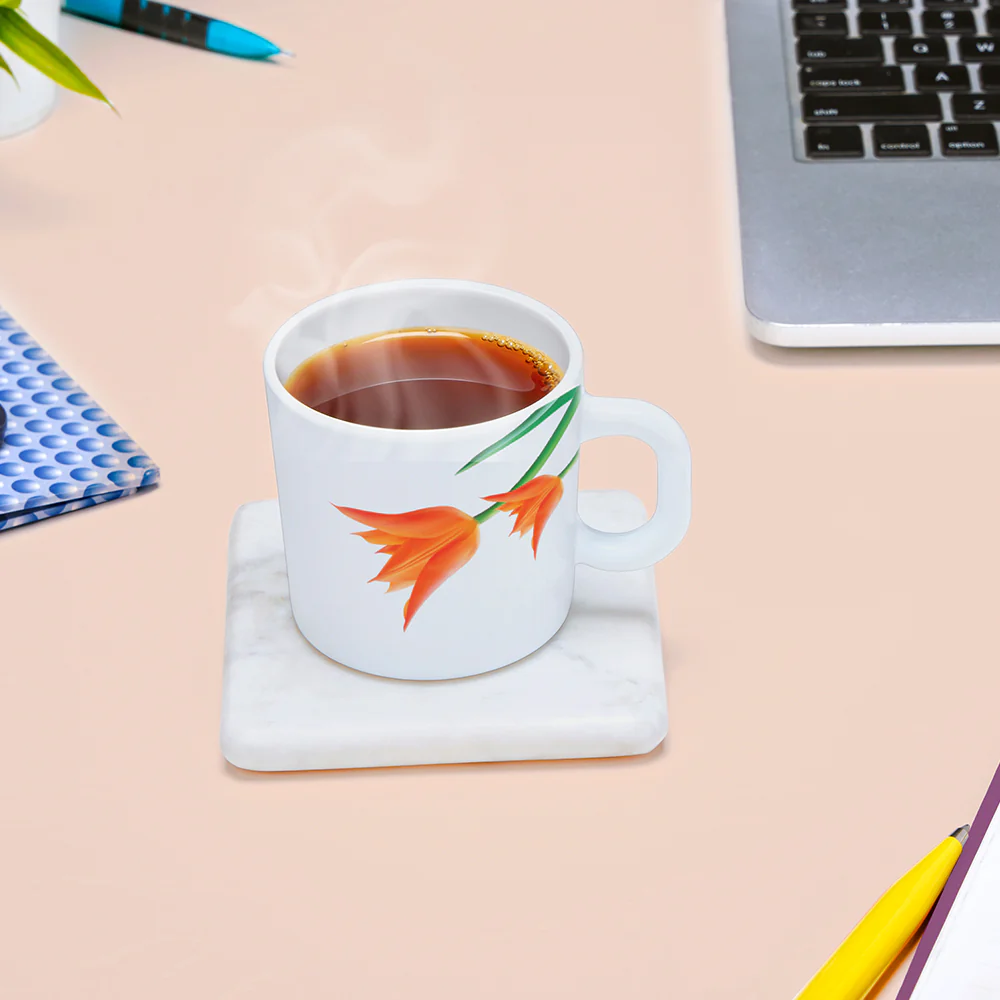 Larah by Borosil Firefly Mug Set, 180ml x 6