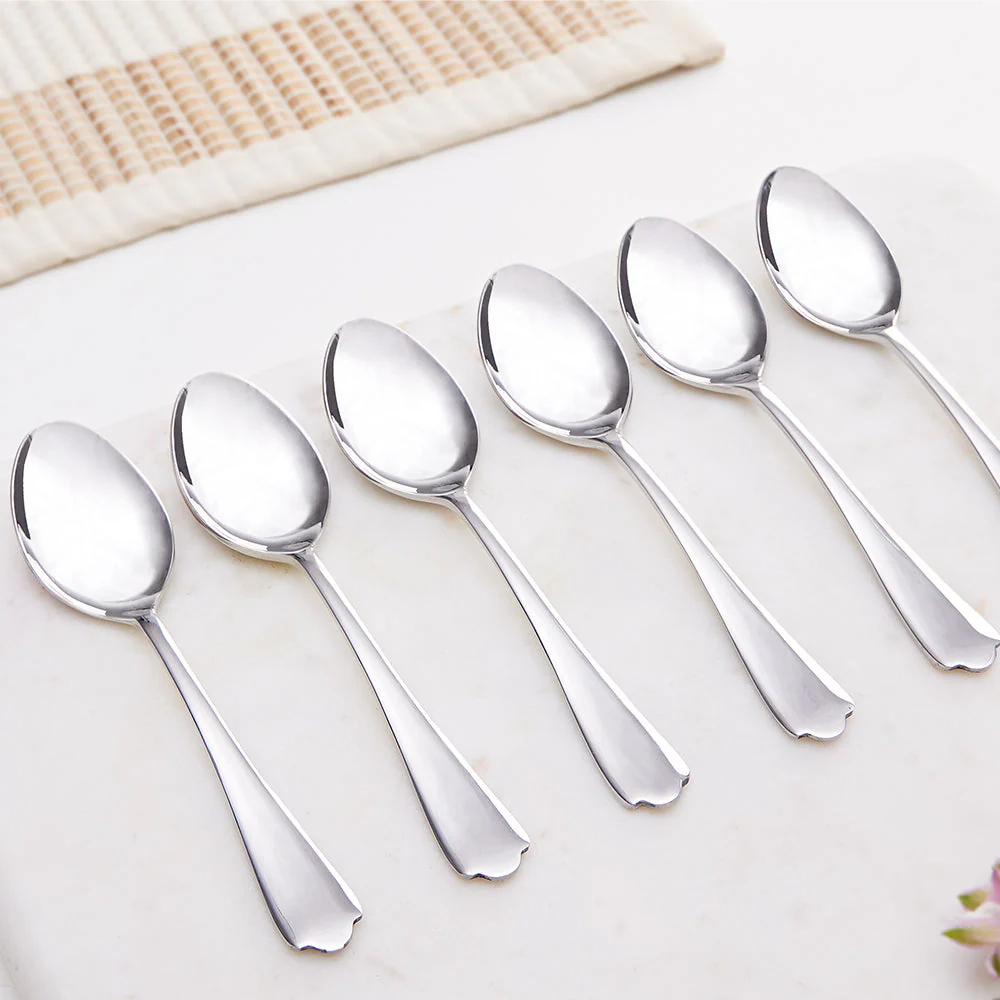 Borosil Eva Tea Spoon, Set of 6-13.5 cm