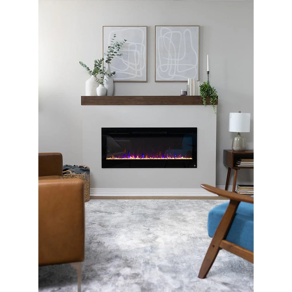 The Sideline 45 Inch Recessed Smart Electric Fireplace 80025
