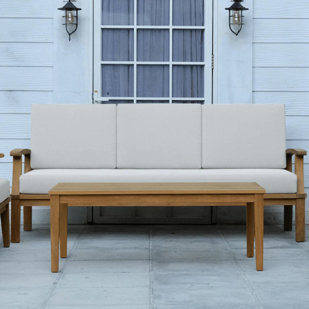 Solena Teak Outdoor 3-Seat Sofa