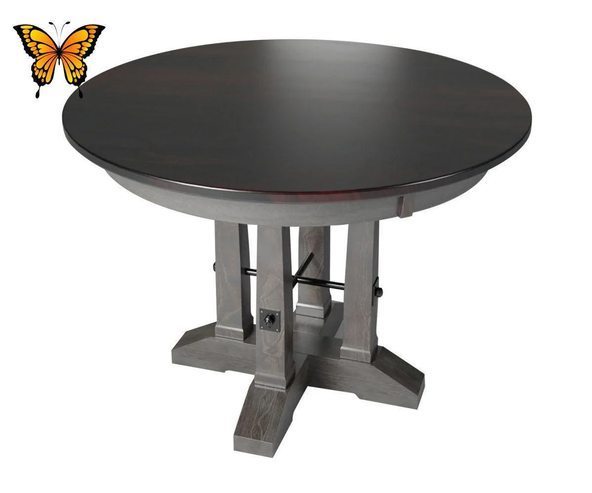 Amish Carla Elizabeth Single Pedestal Table
