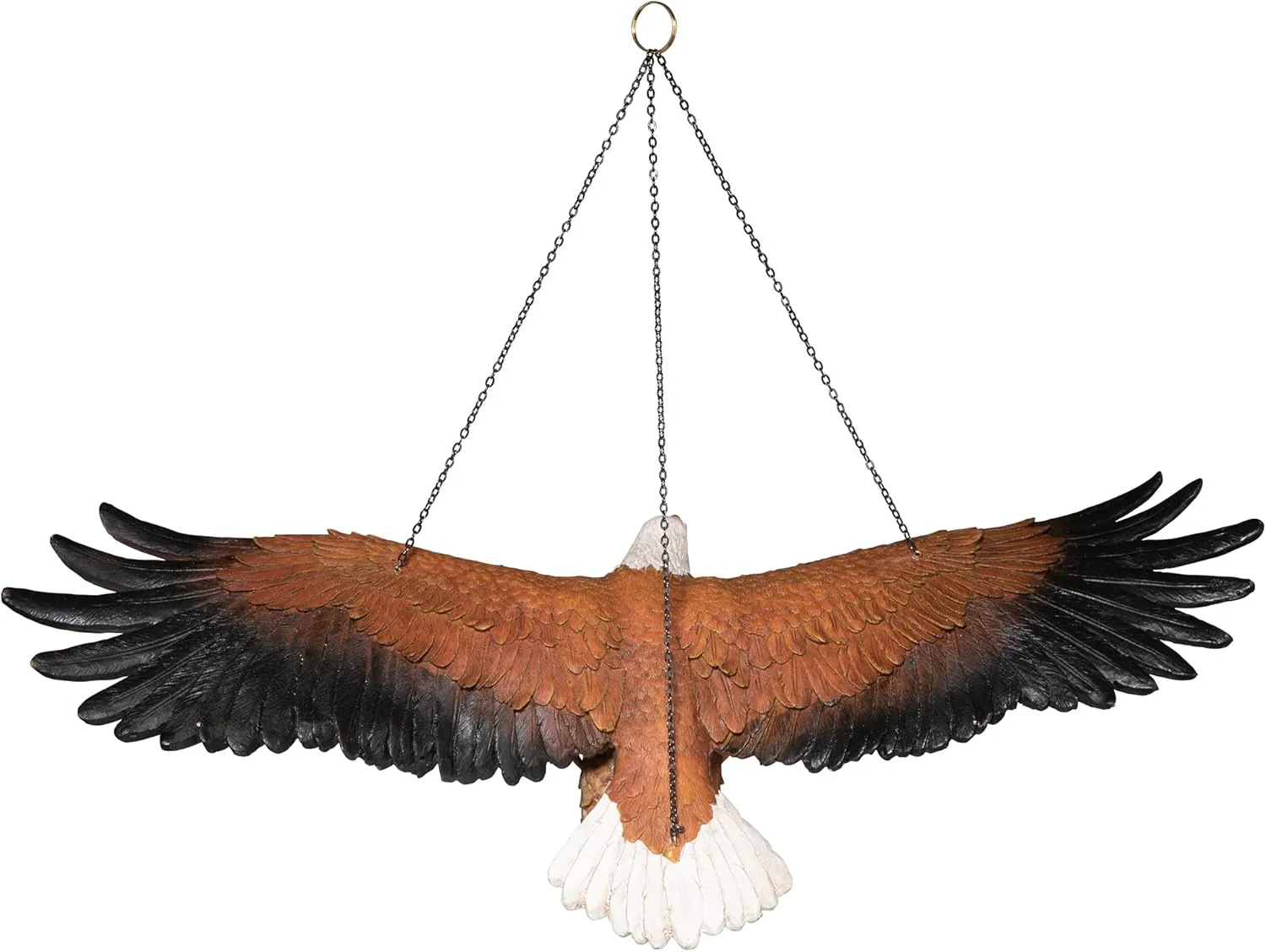 Flight of Freedom American Bald Eagle Hanging Bird Statues, 19 Inch, Set of Two