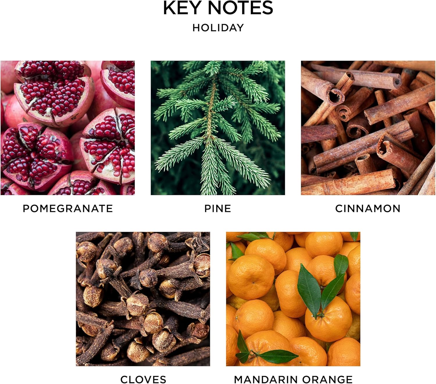 Scented Classic Candle, Holiday - 8.1 oz - Up to 60-Hour Burn Time - Reusable Glass Vessel