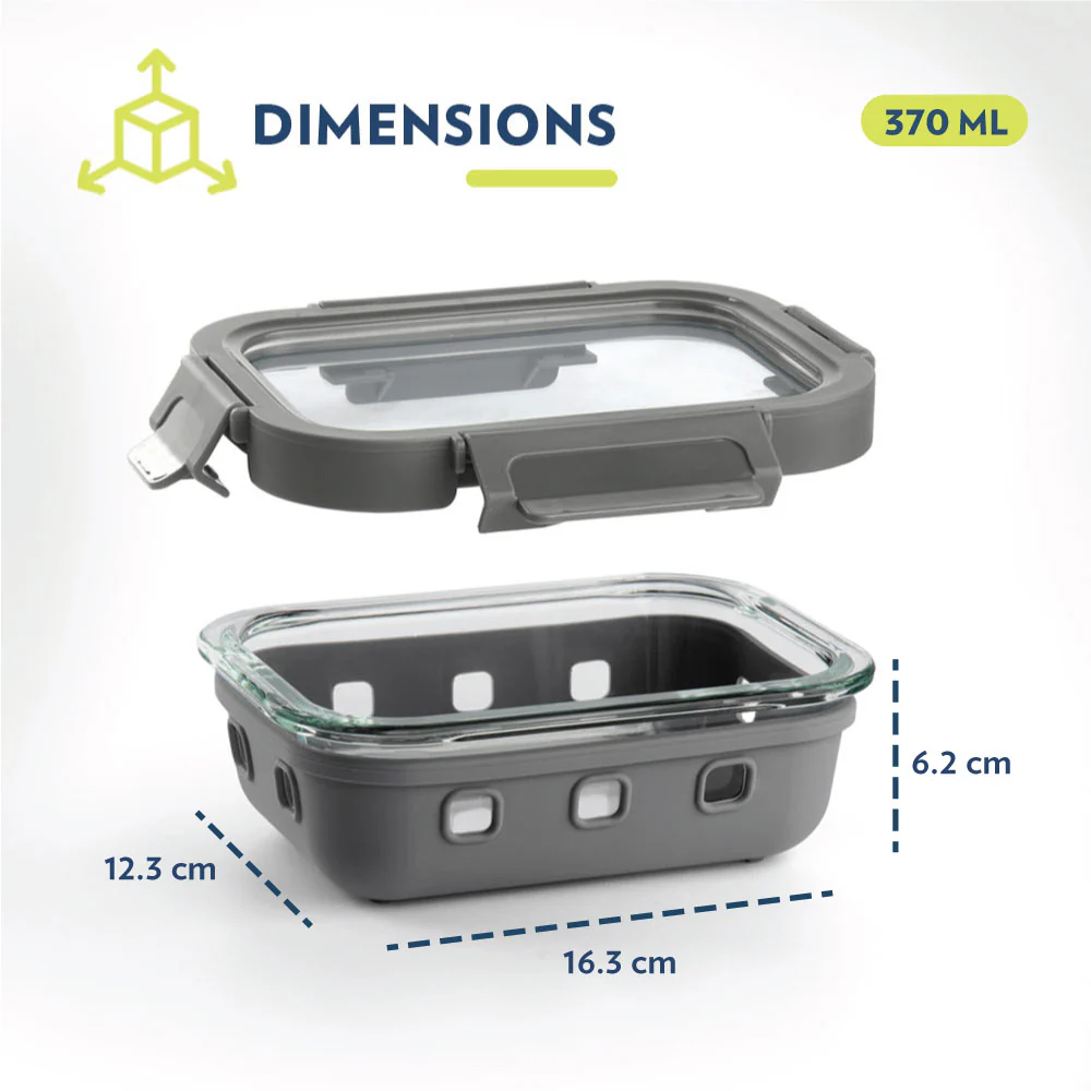 Borosil Tuff-Klip n Store Plus, Rectangular Container