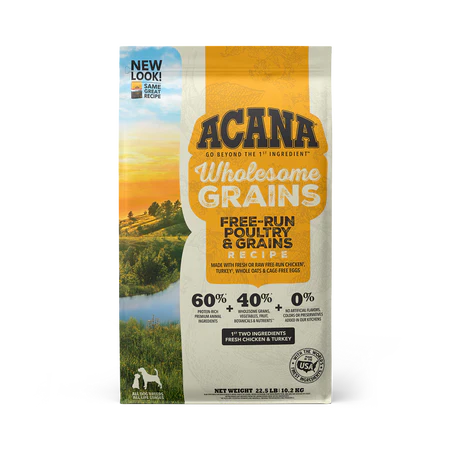 ACANA Wholesome Grains Free-Run Poultry & Grains Recipe Dry Dog Food