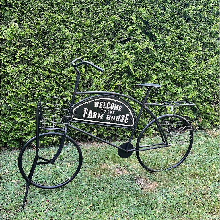 Bicycle Design Planter Black
