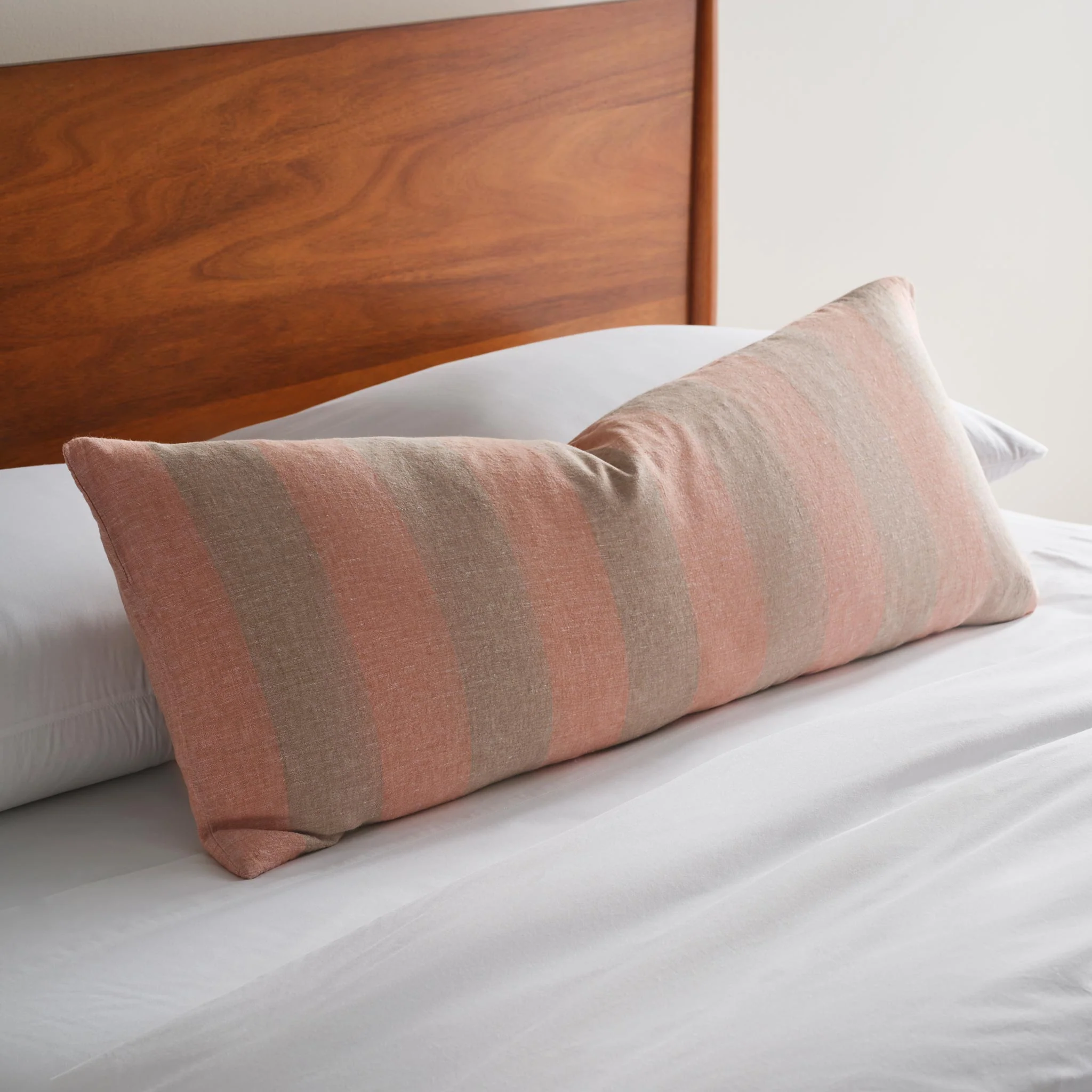 Washed European Linen Lumbar Pillow Cover