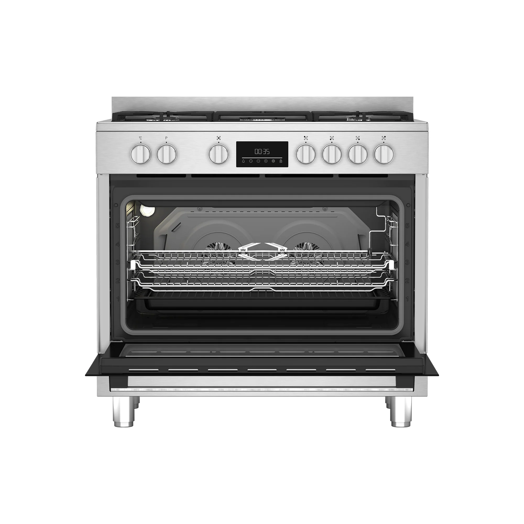 Beko 90cm Range Gas Cooker Silver
