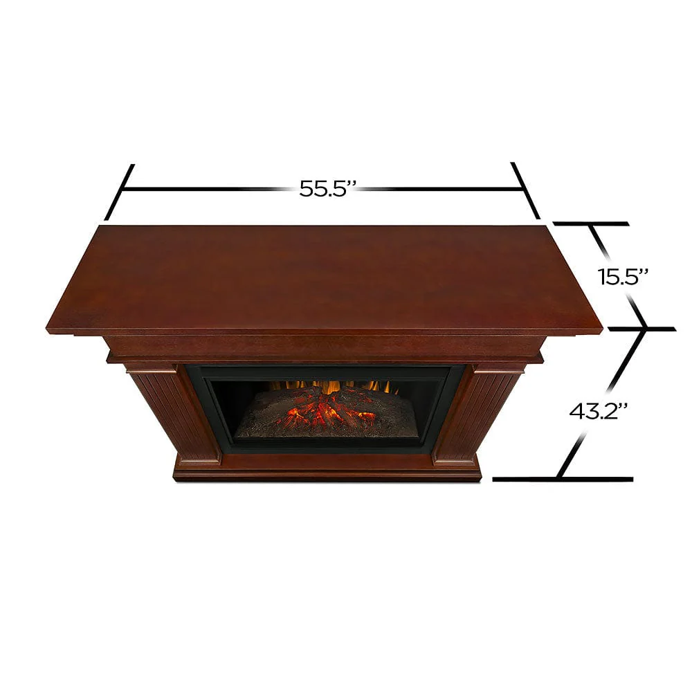 Kennedy Grand Infrared Electric Fireplace Mantel Package in Dark Espresso - 8070E-DE