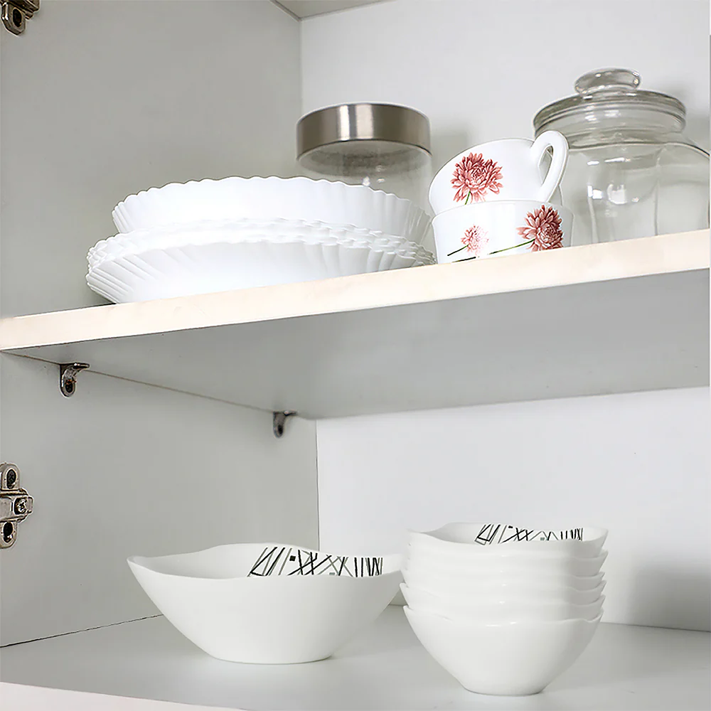 Larah by Borosil Carnival Pudding Set, 7 pc (Square)