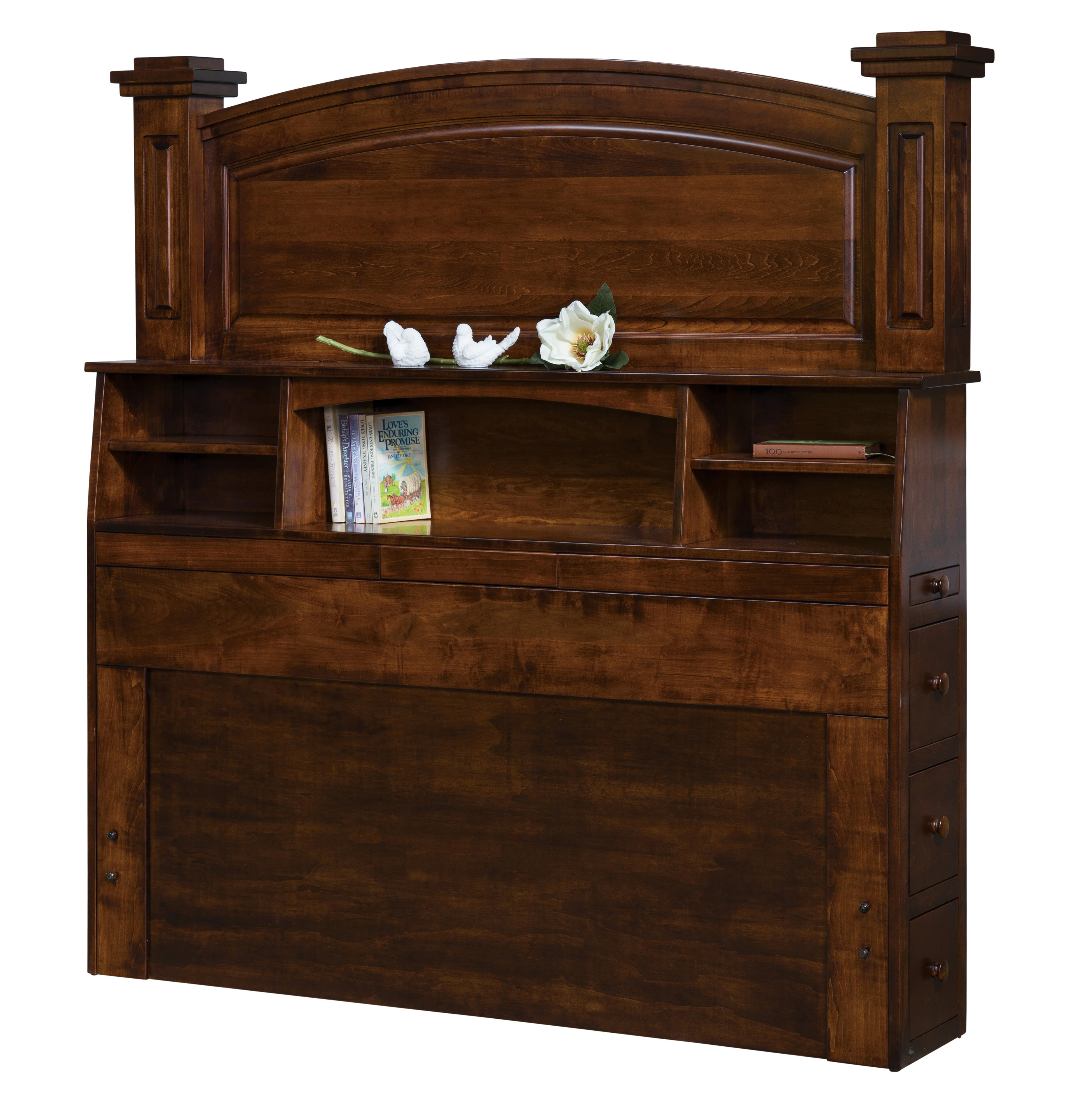 Amish Lexington Bookcase Headboard