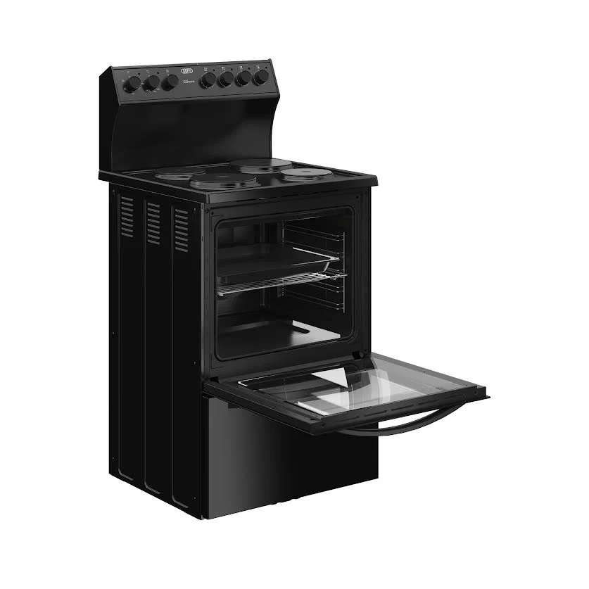 Defy 60cm Kitchenaire Electric Stove Black