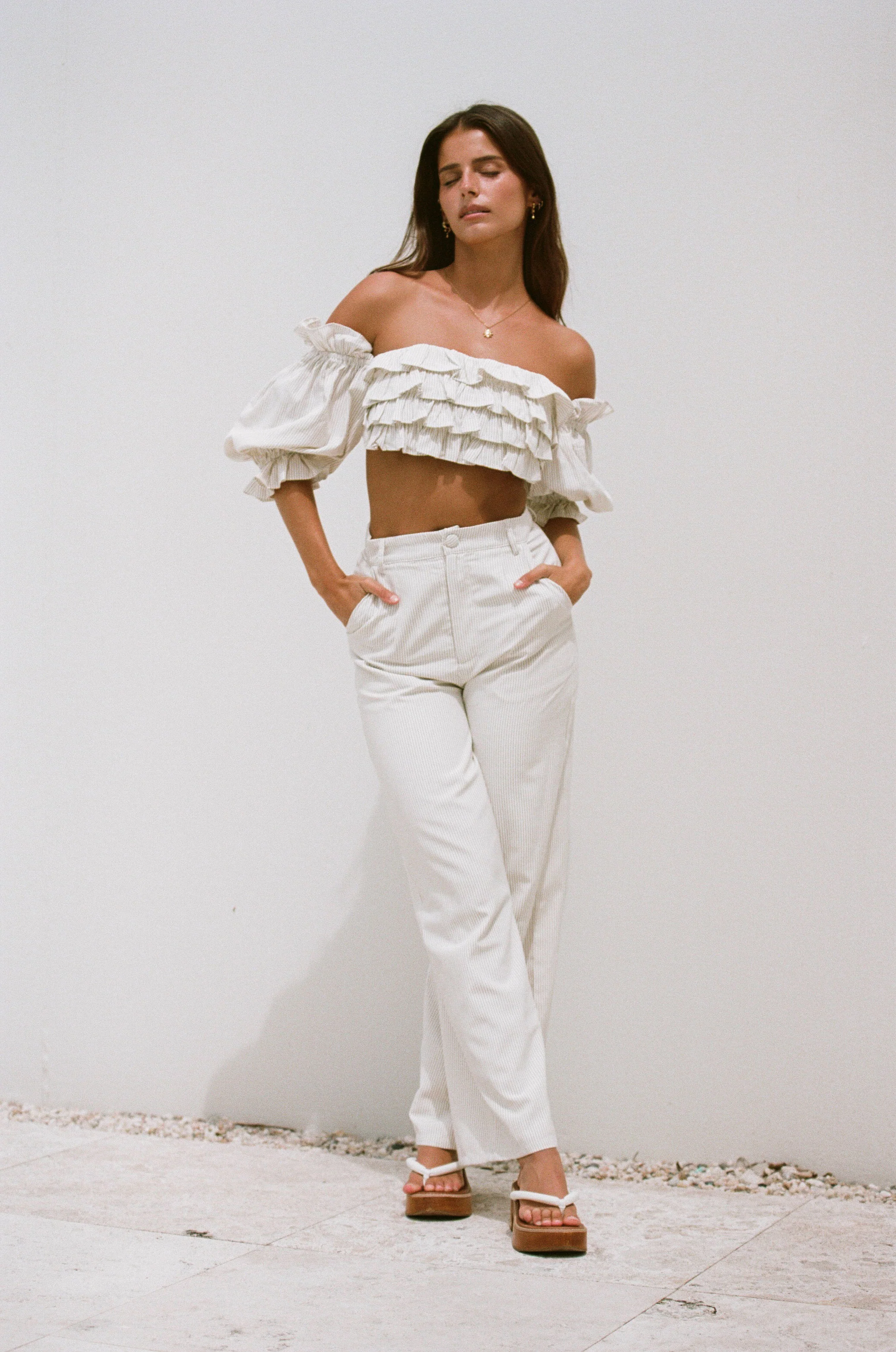 SAMPLE-Coen Frill Top