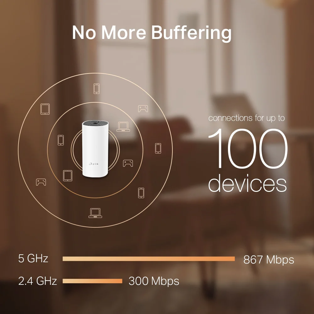 TP-Link Deco M4 (2-Pack, EU) 鈥?AC1200 Dual-Band Mesh Wi-Fi System